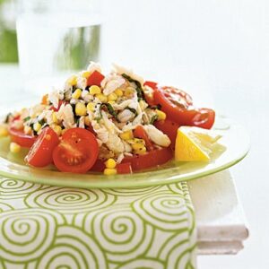 crab corn green salad