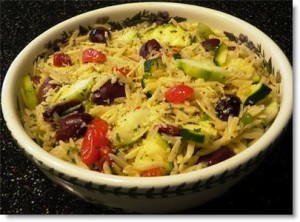 Mediterranean chicken and orzo