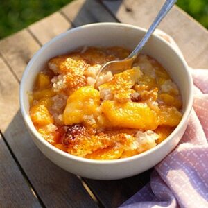 light peach cobbler